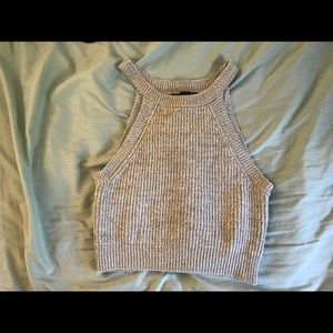 Light Green Knit Crop Top